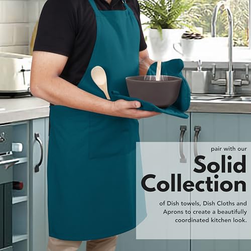 Pot Holders and Oven Mitts Sets for Kitchen Heat Resistant (Teal)