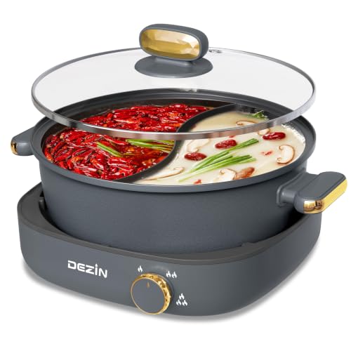 Hot Pot Electric with Divider (Gray)