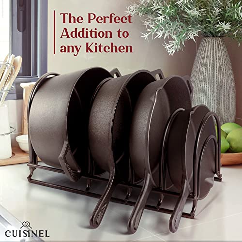 Pan Organizer for Cast Iron (Standard / 15.9" / Matte Black)