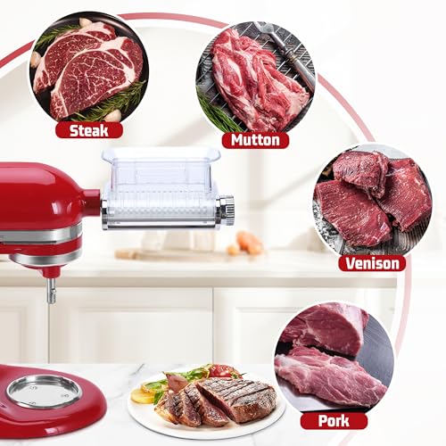 Meat Tenderizer Attachment for Kitchenaid Stand Mixers (Transparent)