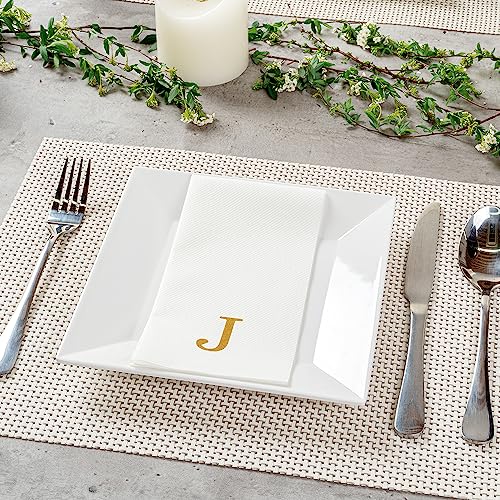 Linen Feel Paper Guest Towels (Gold / 2000 Count / J)