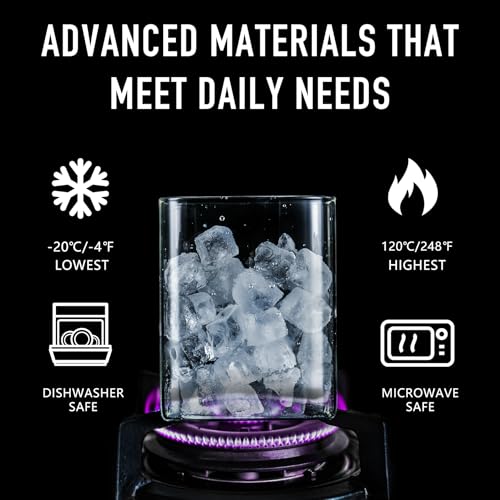 37oz 1.2Qt Rectangle Glass Storage Containers with Lids 4 (37oz*4)
