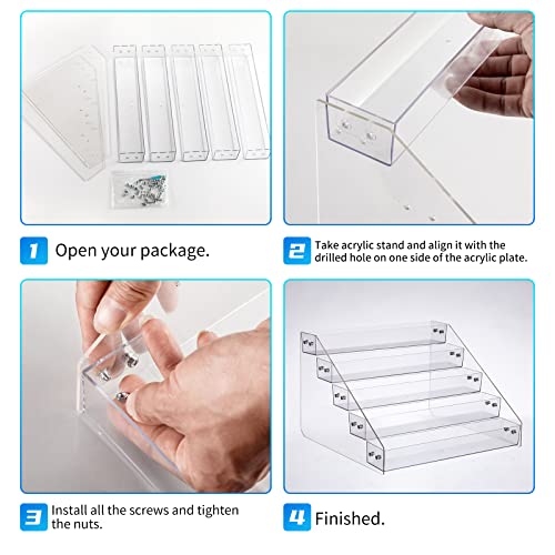 Tiered Spice Rack Acrylic (5Tier / 1PCS)