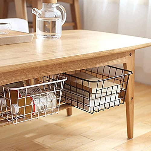 Wire Storage Baskets (6 Pack / White)