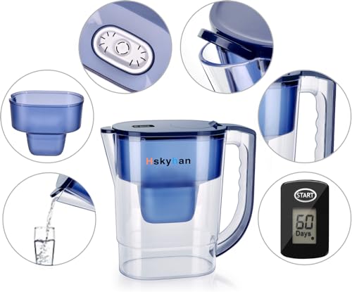 Alkaline Water Filter Pitcher (3.8 Liters / Blue)