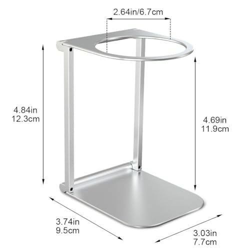Coffee Drip Holder with Base Coffee Dripper Stand Coffee Filter Holder Portable Espresso Tool for Outdoor Travel Camping (12.3x9.5x7.7cm)