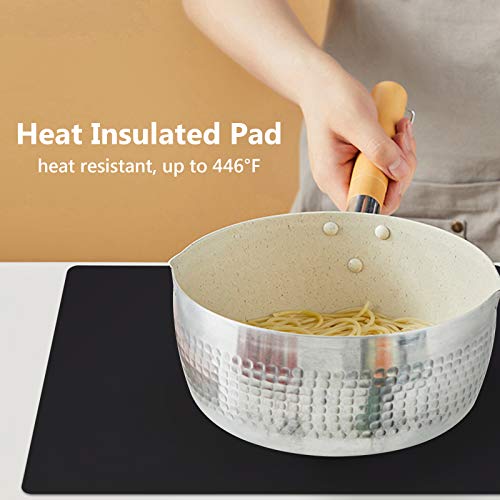 Extra Large Silicone Mats for Countertop (XL-28" x 20"x 0.03" / Black)