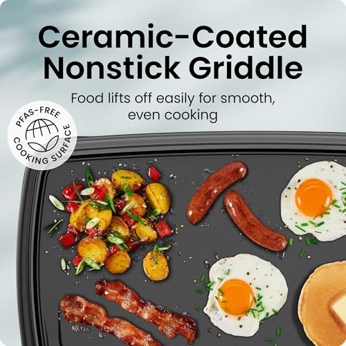 XL Electric Griddle with Removable Temperature Control (10" x 20")