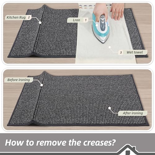 Kitchen Rugs 32"x48" (Charcoal / 32" X 48" (Rectangular))
