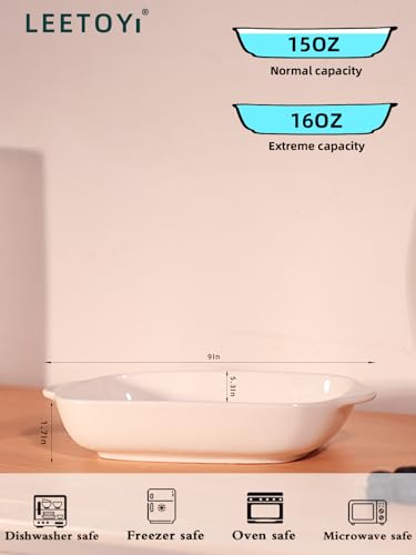 Ceramic Small Baking Dish (White)