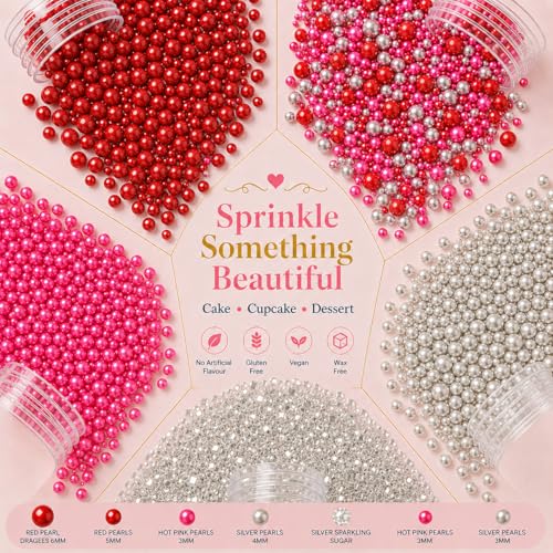 Assorted Edible Sprinkles Pack of 5