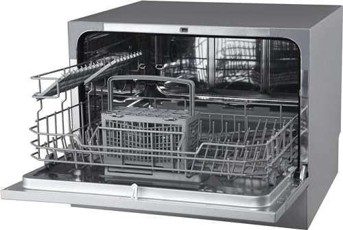 DWP63 21-5/8 Inch Wide 6 Place Setting Countertop Dishwasher - Black (Black)