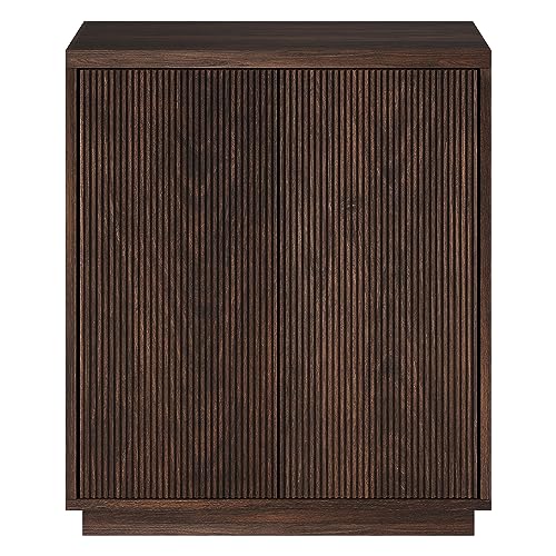 28" Fluted Accent Cabinet (Rich Brown)