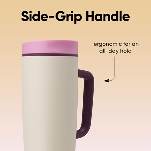 SmoothSip Slider Stainless Steel Insulated Travel Mug with Handle (With Handle / 24 Ounces / Daybreak)