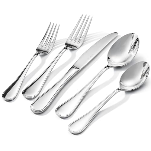 18 10 Stainless Steel Silverware Set for 4 (Silver / 20-Piece)