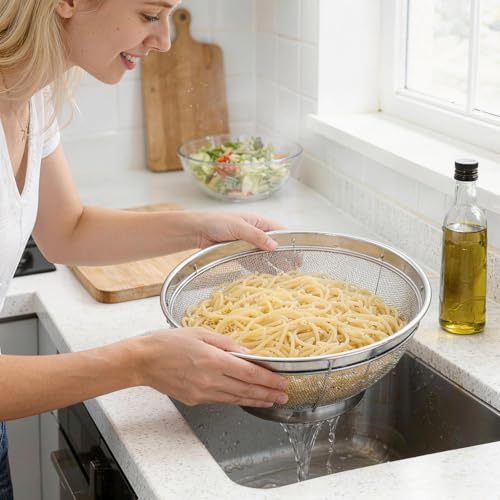 Fine Mesh Strainer for Kitchen (3 Qt)