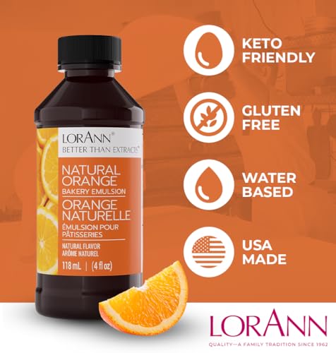 Orange Emulsion & Flavoring For Baking (16 Fl Oz (Pack of 1))