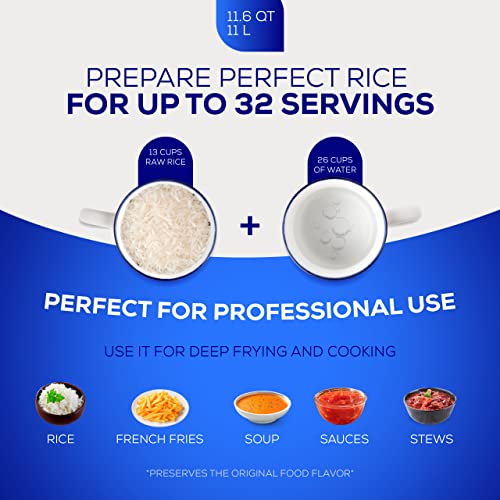 11.6 QT / 11 Liter) Caldero Pot with Lid, Large Cast Aluminum Rice Pot, 32-Cup Capacity for Rice, Soups, Stews, Frying & Large-Batch Cooking (11.6 Quarts)