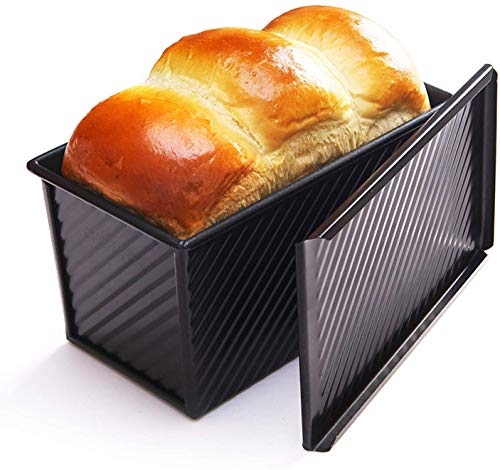 Pullman Loaf Pan with Lid (Black 1 lb Corrugated)