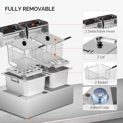 22.8QT 21.6L Electric Deep Fryer (22.8QT)