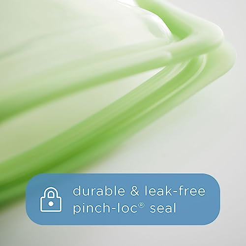 Premium Reusable Silicone Food Storage Bags (Clear / 3-Pack)