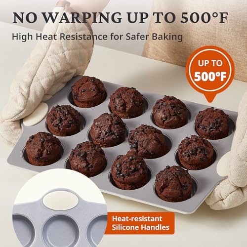 Ceramic Coated Nonstick 12 (Cream / 12 Cup Muffin Pan (1 pack))
