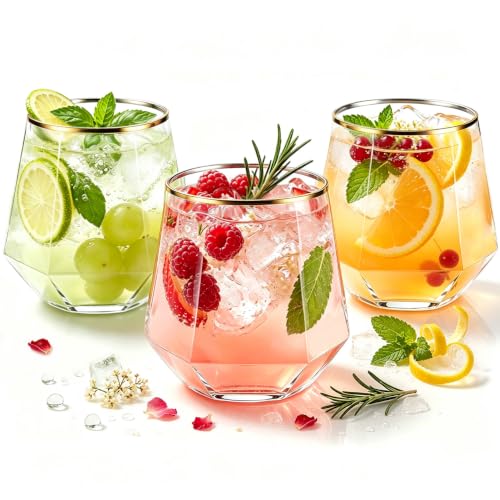 40 Pack Plastic Wine Glasses (Gold Rim-40 Pack / no)