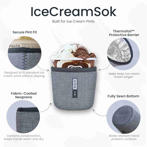 IceCreamSok Insulated Neoprene Cover (Under the Sea / Fits Tapered Pints)