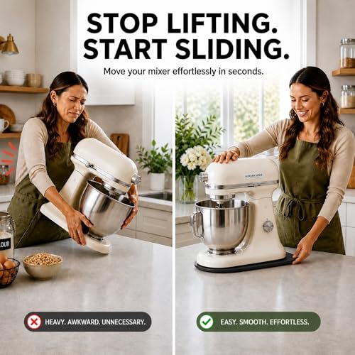 Mixer Slider Sliding Tray Compatible with KitchenAid (For 5.5 Qt Kitchenaid Mixer / Black)