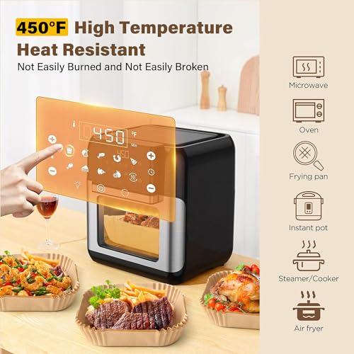 Air Fryer Liners Disposable (8Inch-Square-250PCS)