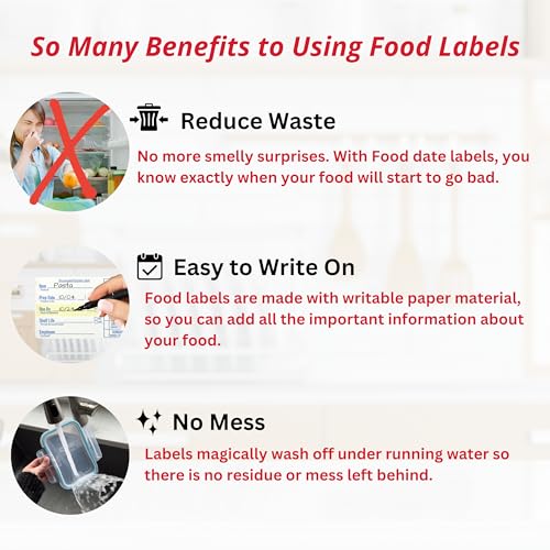 2x3 Dissolvable Food Labels (Blue / 1000 Count)