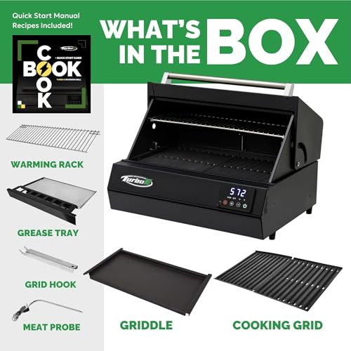 Turbo E XL Electric Grill (Turbo E Griddle Set (High Lid, Countertop))