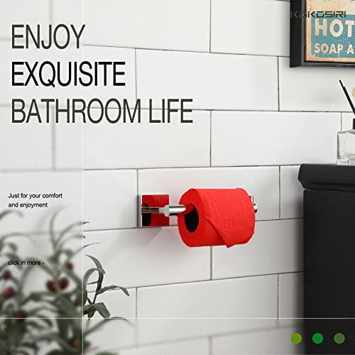 Toilet Paper Holder for Bathroom Toilet Roll Holder Hold Mega Rolls Polished Chrome Stainless Steel B2005CH (Polished Chrome / Horizontal)