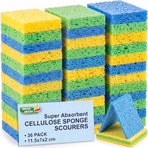 36 Pk Pop Up Compressed Cellulose Kitchen Sponges
