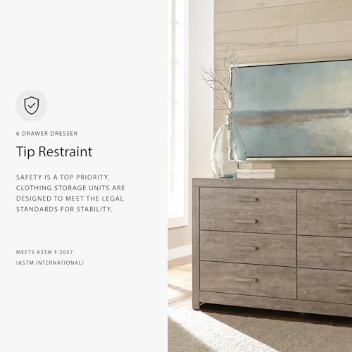 Culverbach Scandinavian 6 Drawer Dresser (6 Drawer Dresser)