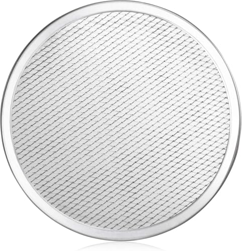 Restaurant Grade Seamless Aluminum Pizza Baking Screen (10-Inch / Silver)