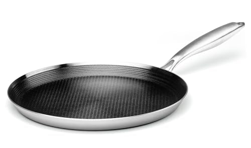 12 Inch Nonstick Crepe Pan (12 Inch / Silver)