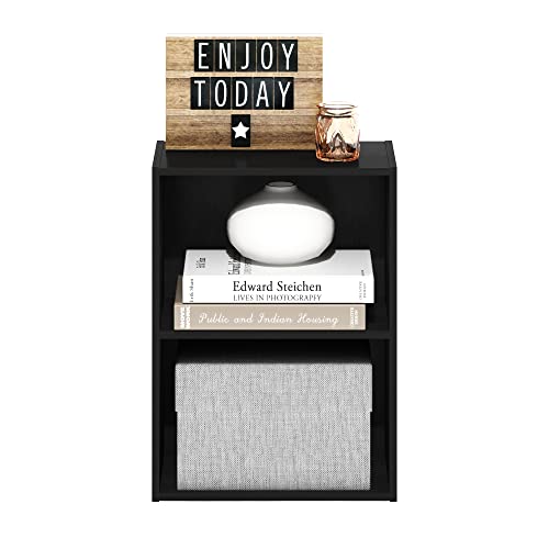 LUDER 2 Tier Book Shelf (Blackwood / 2-Tier, 9 x 16 x 21)