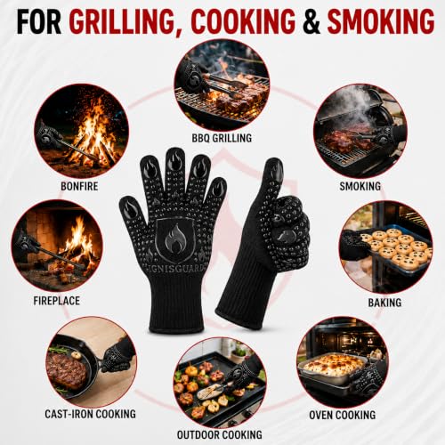 BBQ & Grill Gloves (Black / Large)
