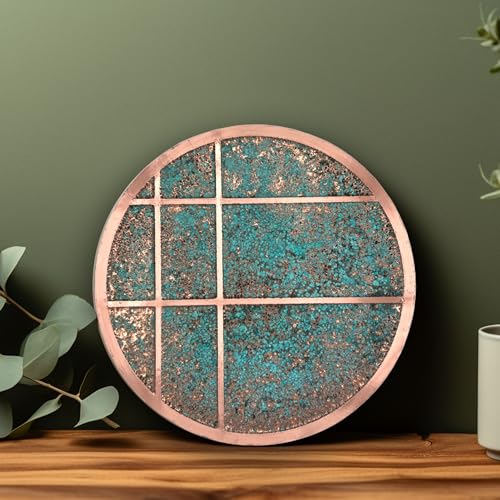Handmade Wall Hanging Patina Art (patina / 17.7 inch)