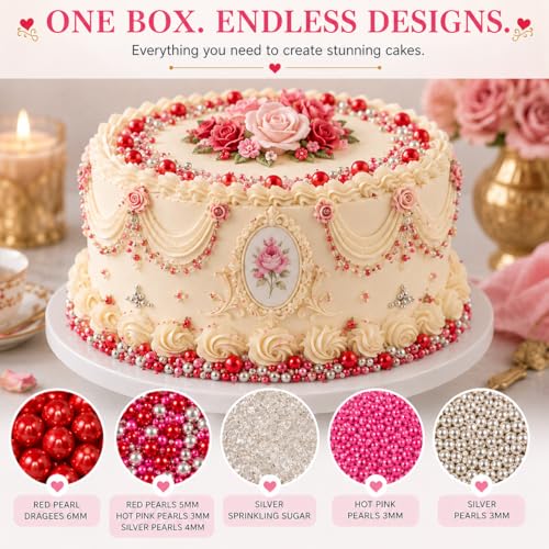 Assorted Edible Sprinkles Pack of 5