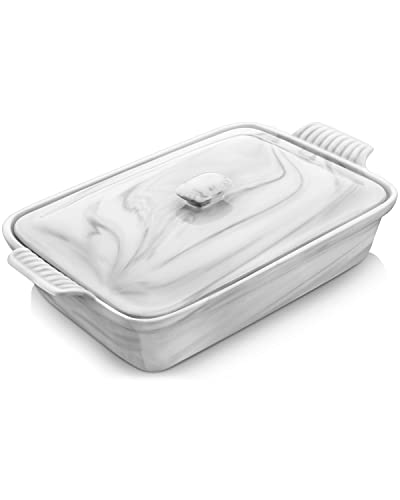 3.4 Qt Casserole Dish with Lid (3.4 QT - Marble Grey)