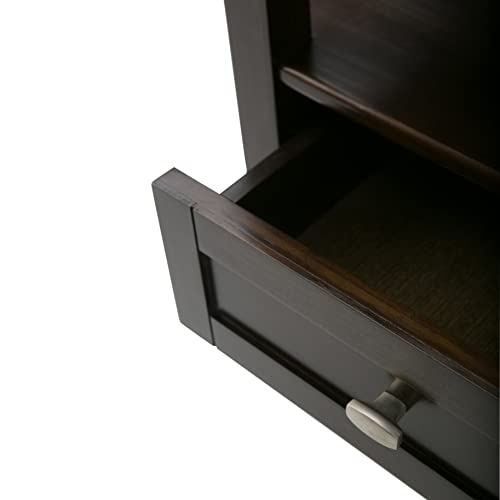 Warm Shaker 20" Wide Solid Wood End Table in Brunette Brown (End Table / Tobacco Brown / 20 inch)