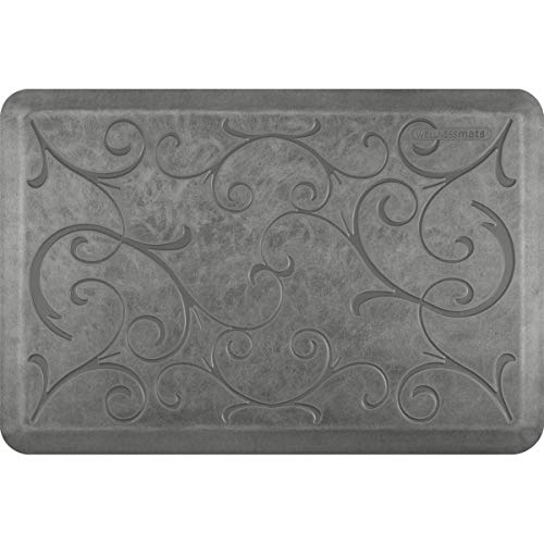Bella Collection Anti (Silver Leaf / 36"L x 24"W x 0.8"Th)