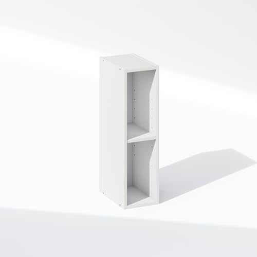 Reed 2 Tier Closet Organizers and Storage (White / 2-Tier; 5.9" W)