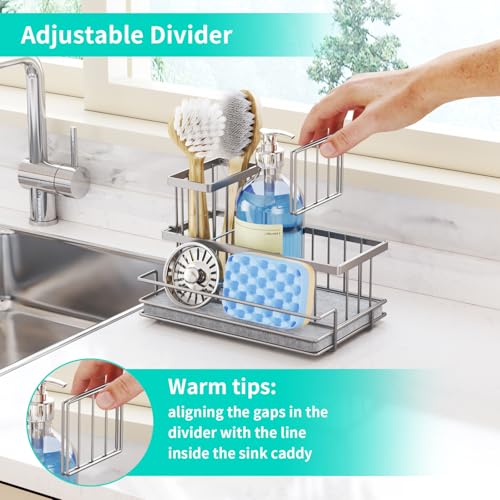 Sink Caddy Sponge Holder (Brushed Nickel)