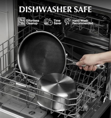 Triply Stainless Steel Cookware Set 10PCS (Black / 10 Pcs)
