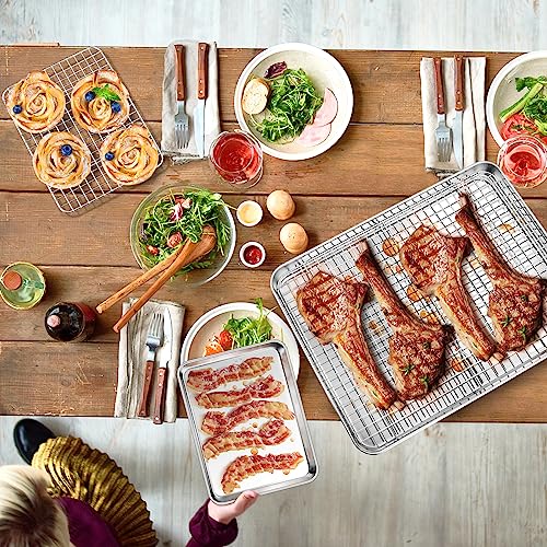 16 + 10.4 Inch Cookie Baking Sheet Pan with Wire Rack (16 + 10.4 Inch)