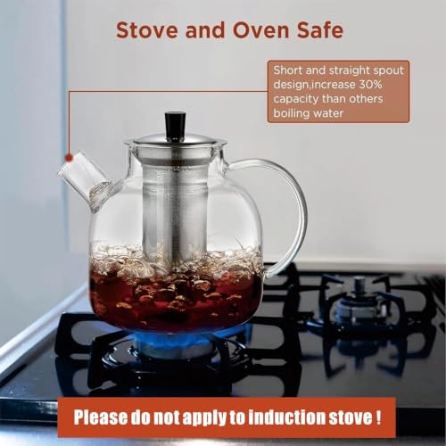 Glass Teapot with Removable Infuser (800ML)