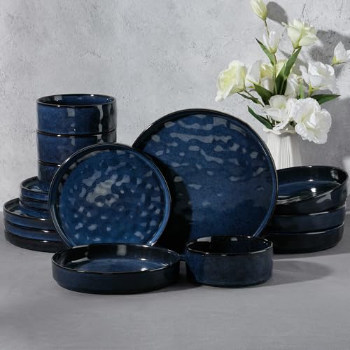 Stoneware Dinnerware Set (Starry Blue)